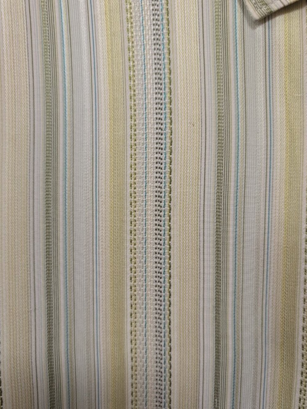Tommy Bahama Shirt Mens M Yellow Long Sleeve Button Up Striped 100% Silk Beach - Picture 4 of 8